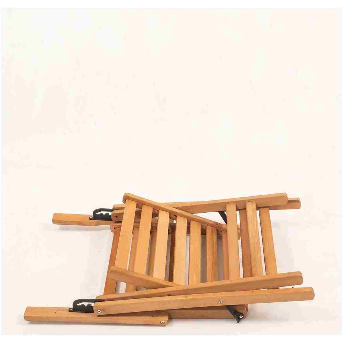 Meya Dekor Minderli Loretta Masa Sandalye Seti 2+1 Ahşap Bahçe Balkon Teras Katlanır Set 60x80 Masa - Görsel 15