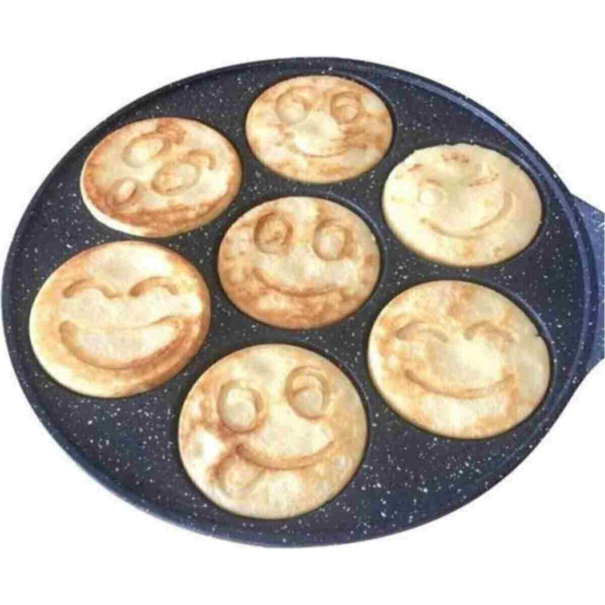 Genel Markalar Döküm Granit Kaplama Emoji Pankek Tavası Pancake 28cm Linka Home - Görsel 3