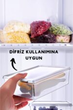 Nandy Home 10 Adet Kendinden Kapaklı Derin Dondurucuya Uygun Saklama Kabı 2 Lt - Görsel 2