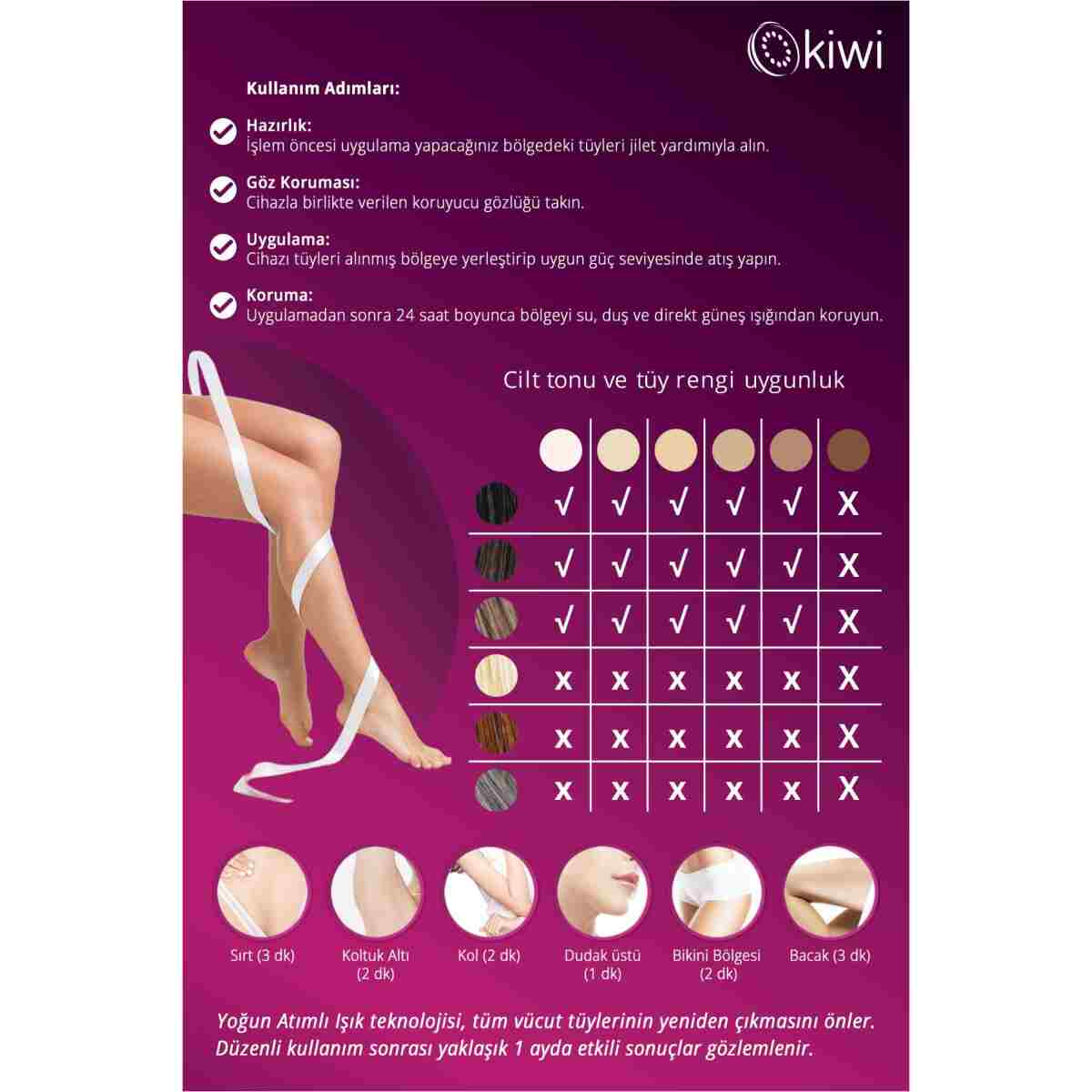 Kiwi Kep-6833 Pro Ipl / Lazer Epilasyon - Görsel 13