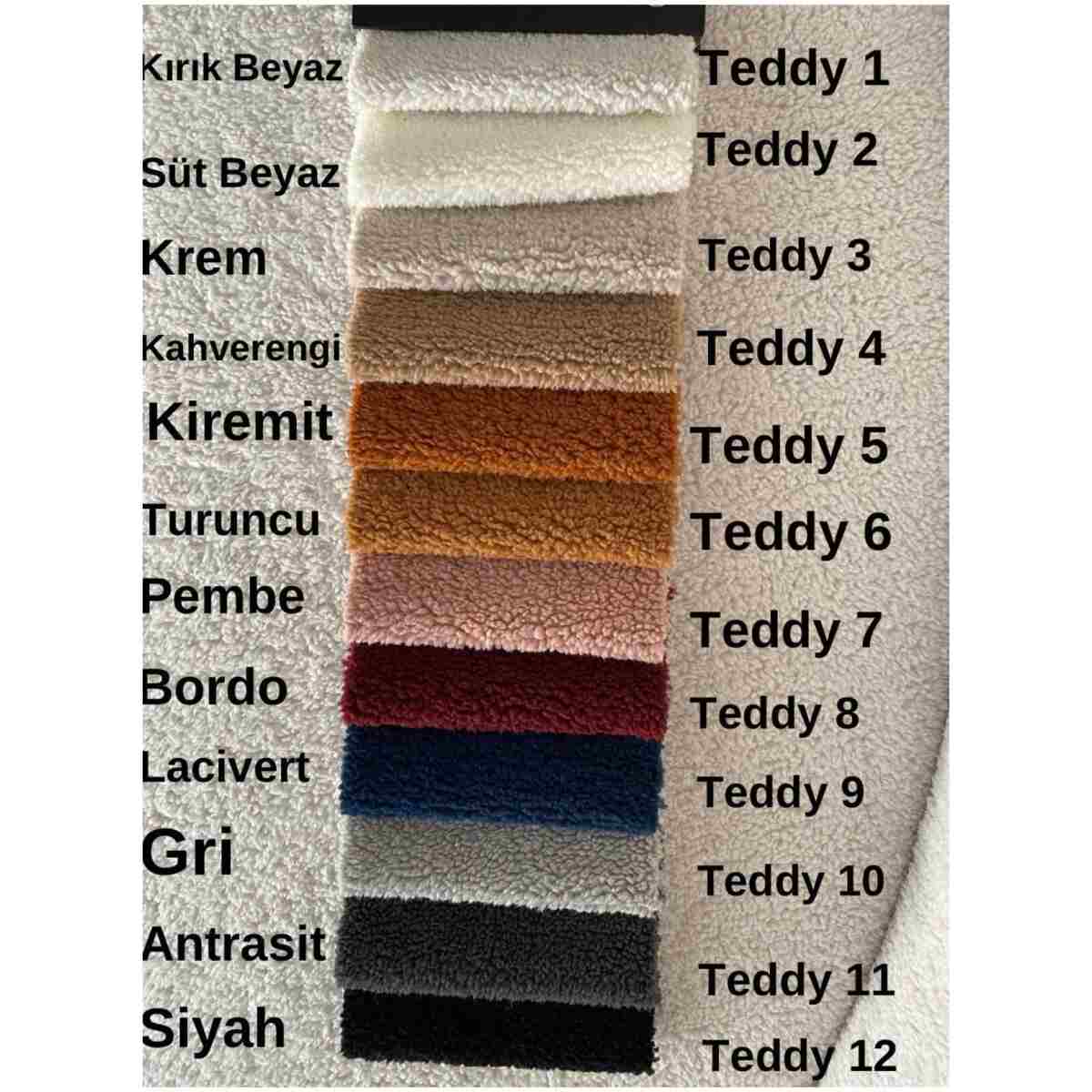 Bilgin Design Fasulye Teddy Koltuk Takımı 3 3 1 Süt Beyaz - Görsel 6