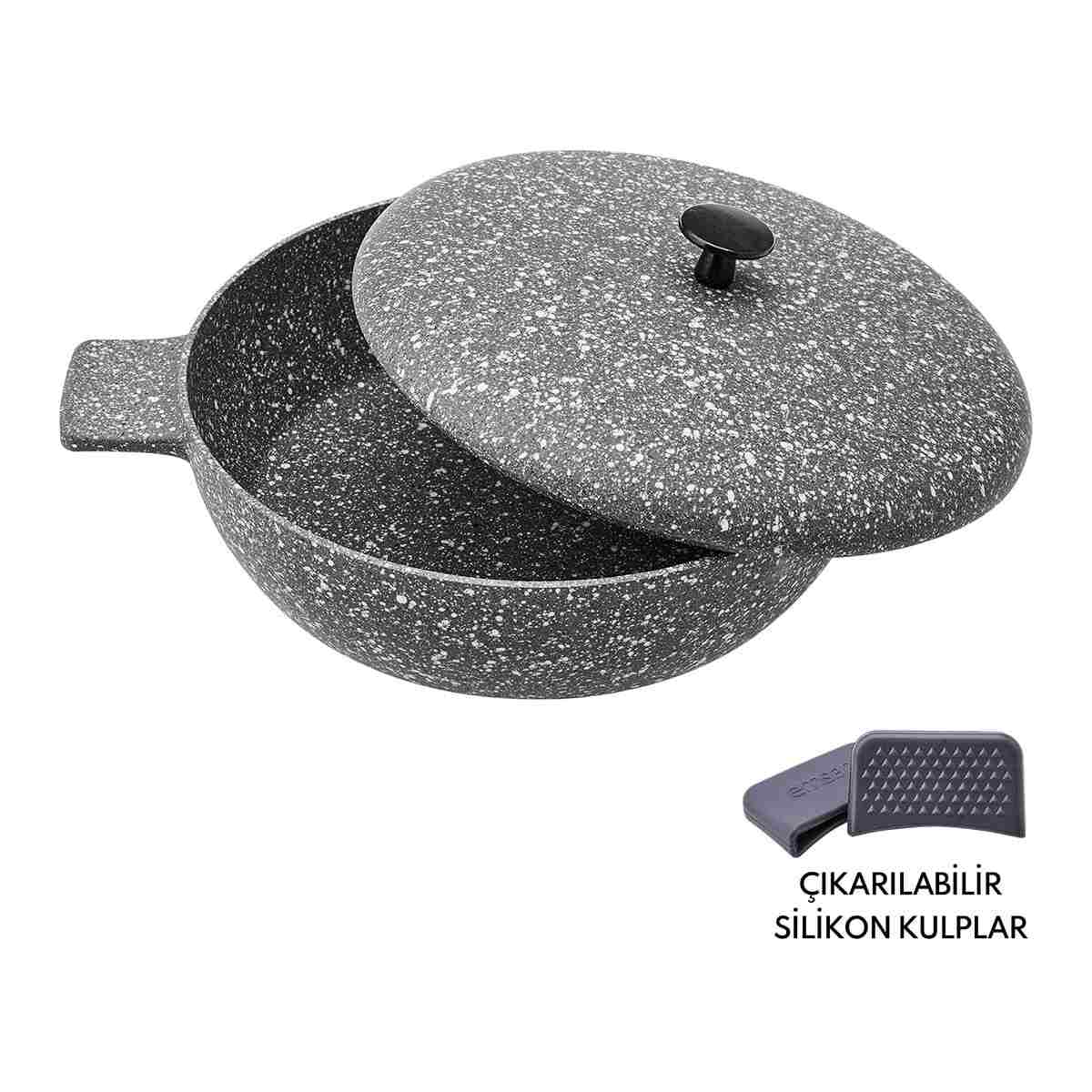 Emsan Perge Döküm Pilav Tencere 28 Cm - Görsel 9