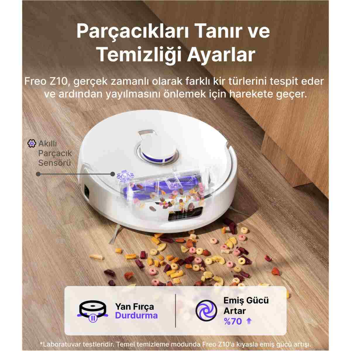 Narwal Freo Z10 Akıllı Robot Süpürge Beyaz,15.000PA Emiş Gücü - Görsel 8