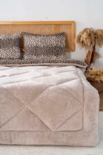 DAMIEN Çift Kişilik Wellsoft Yorgan Uyku Seti Çift Taraflı Lastikli Çarşaflı 4 Yastık Kılıflı 6 Parça Çeyiz - Görsel 11