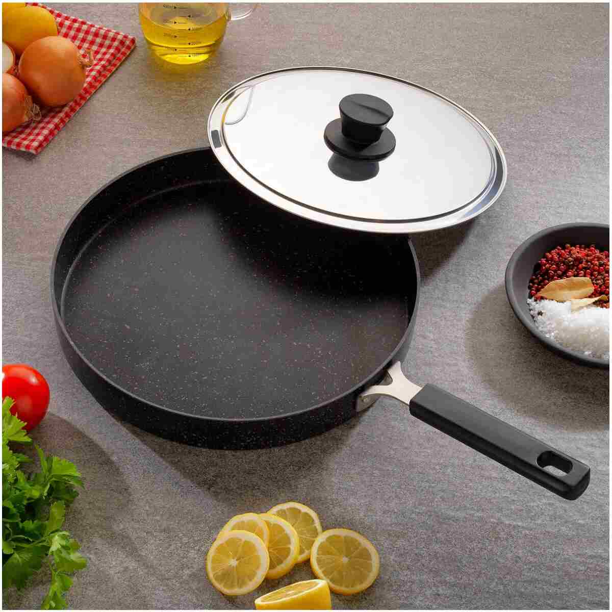 Schafer Fish Pan Kapaklı Balık Tavası 32 Cm 2 Parça - Görsel 6