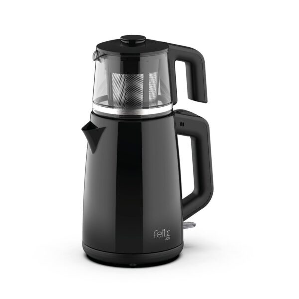 Arzum FL398 Felix Joy Çay Makinesi 1 L Cam Demlik, Otomatik Kapanma, Siyah