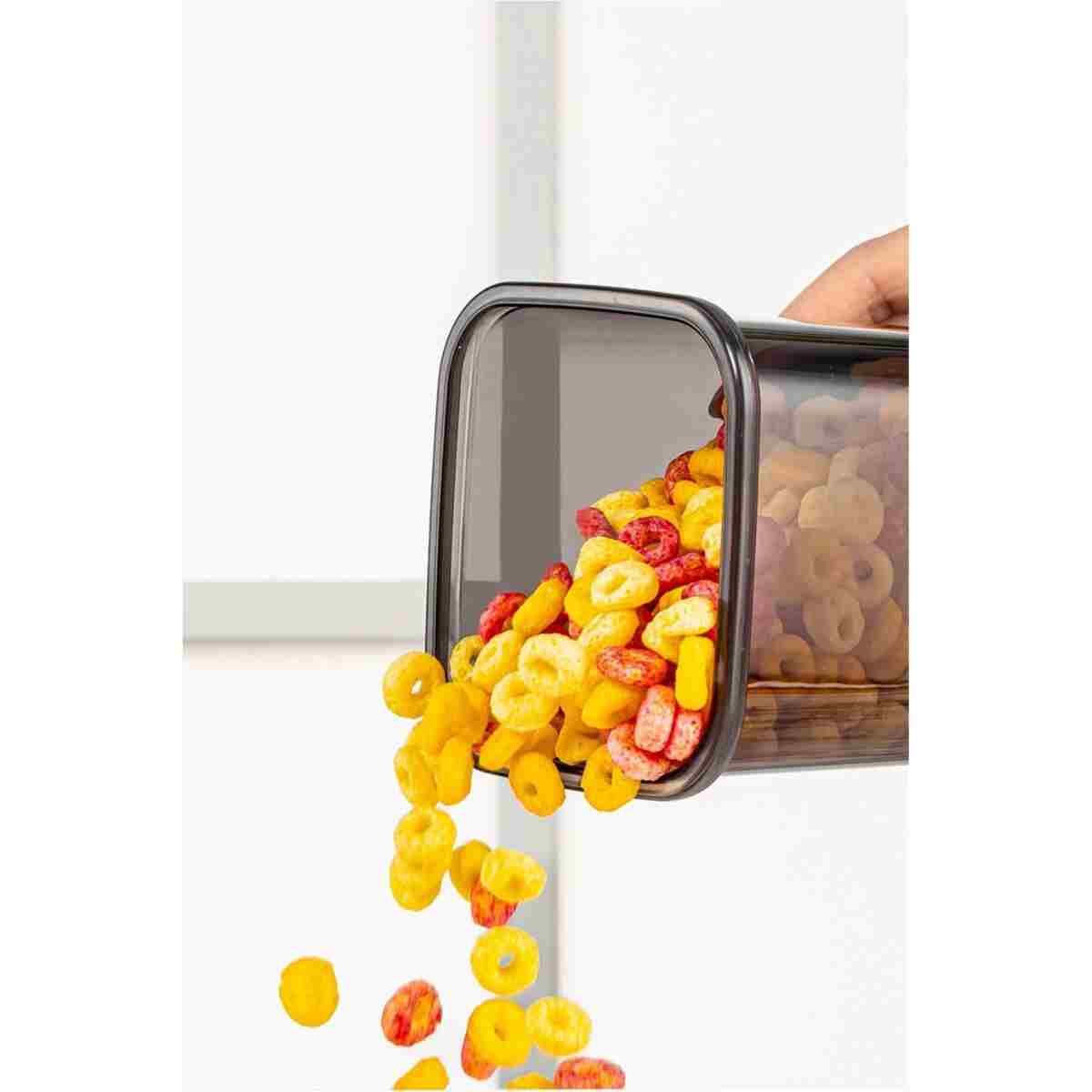 Meleni Home 52 Parça Mega Seti Kare Erzak Ve Bakliyat Saklama Kabı Baharatlık 12x(300ML 500ML) 8x(1100ML 1700ML) - Görsel 6