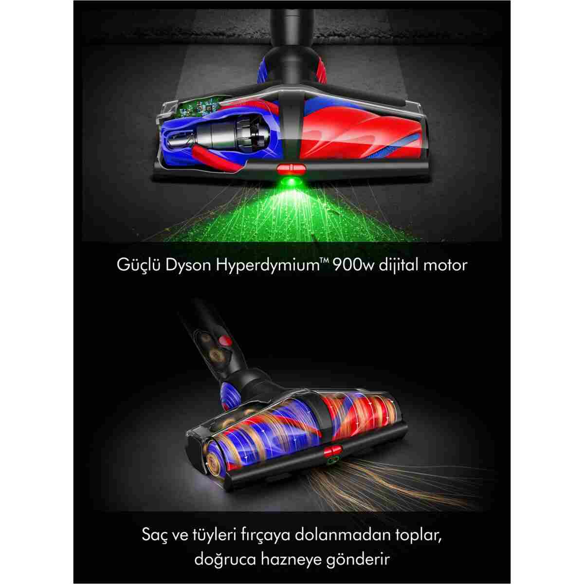 DYSON V16 Piston Animal kablosuz süpürge (Mat siyah/Bakır) - Görsel 13