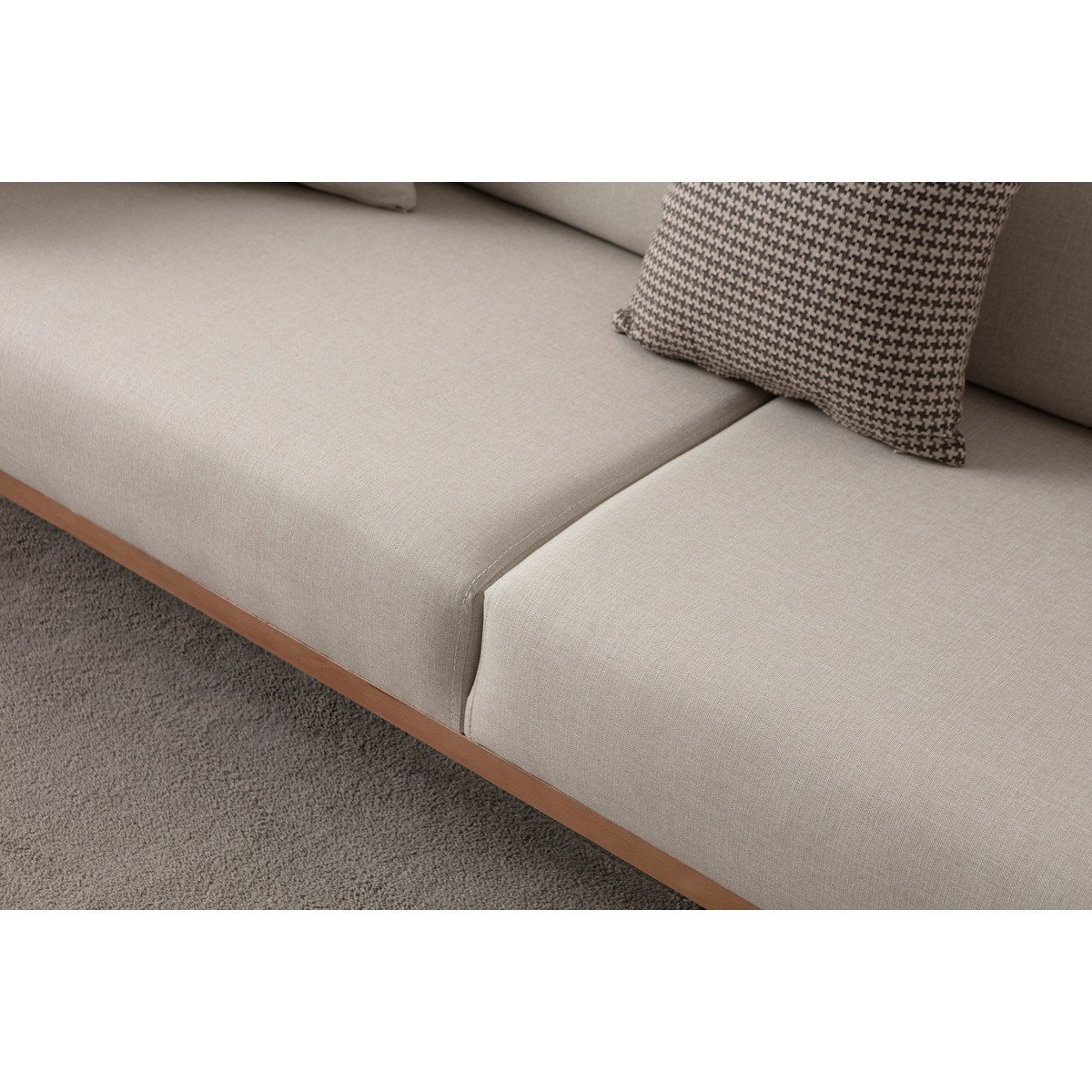 EDSY HOME Riva 3+3 Koltuk Takımı Krem - Görsel 7