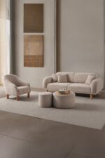EDSY HOME Regnum Koltuk Takımı 3+3+1+1 Taş Renk - Görsel 3