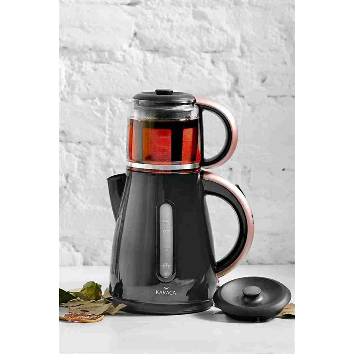 Karaca Enerji Tasarruflu Kettle Çay Makinesi 1501 Redgold - Görsel 6