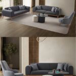 EDSY HOME Rebull 3+3+1 Koltuk Takımı Antrasit