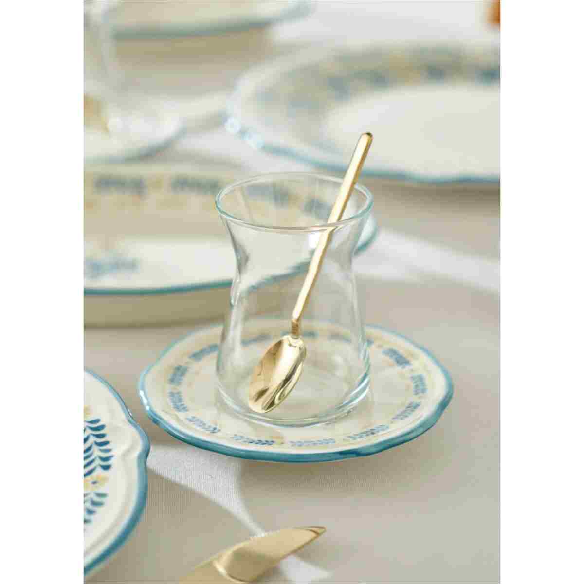 Bella Maison Liana Stoneware 26 Parça 6 Kişilik Kahvaltı Takımı Mavi - Görsel 13