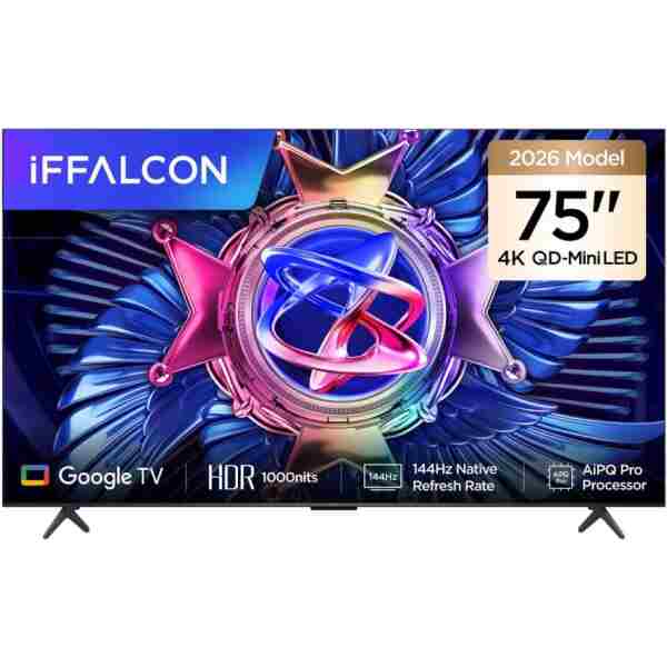 iFFALCON 75U95A 75 İnç Akıllı TV QD-Mini LED Google TV, 144Hz Yenileme Hızı (2026 Model)