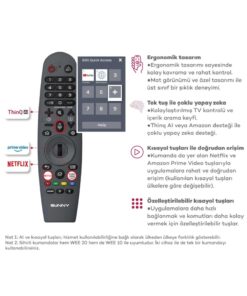 Sunny TV SN50QUPRL-W02M 50" WEBOS 4K SMART ULTRA HD LED TV - Görsel 3