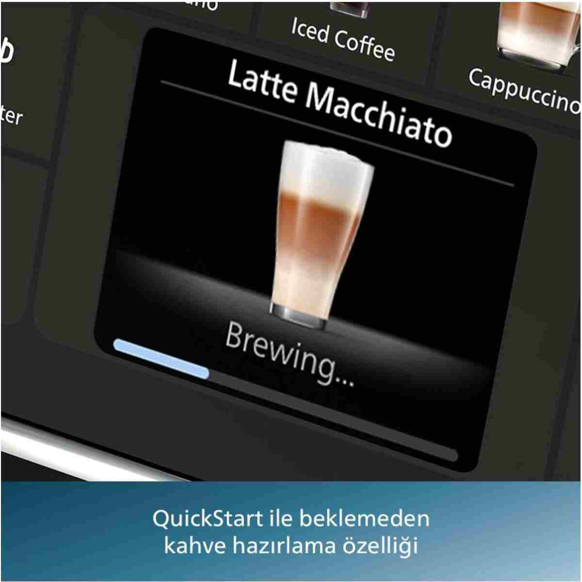 Philips 4400 Serisi LatteGo Tam Otomatik Espresso Makinesi, 12 Sıcak ve Soğuk İçecek, QuickStart, EP4446/70 - Görsel 21
