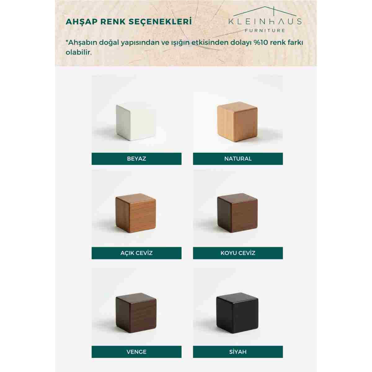 KleinHaus Furniture İbiza Masa Takımı, Ahşap Masa Takımı, 4 Sandalyeli Mutfak, Salon Masa Takımı - Görsel 5