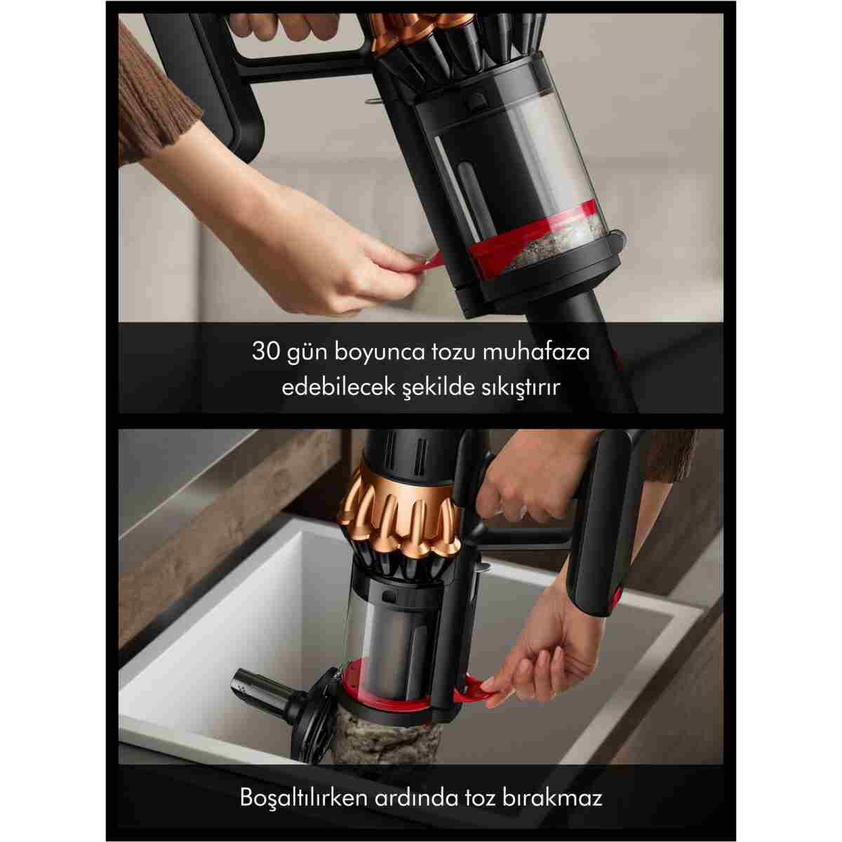 DYSON V16 Piston Animal kablosuz süpürge (Mat siyah/Bakır) - Görsel 14
