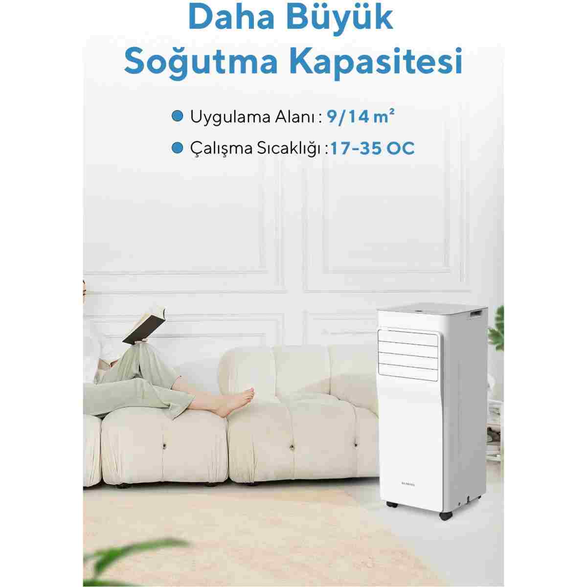 KUMTEL KMPAC-7 Juniper Portatif Taşınabilir Klima - Görsel 6