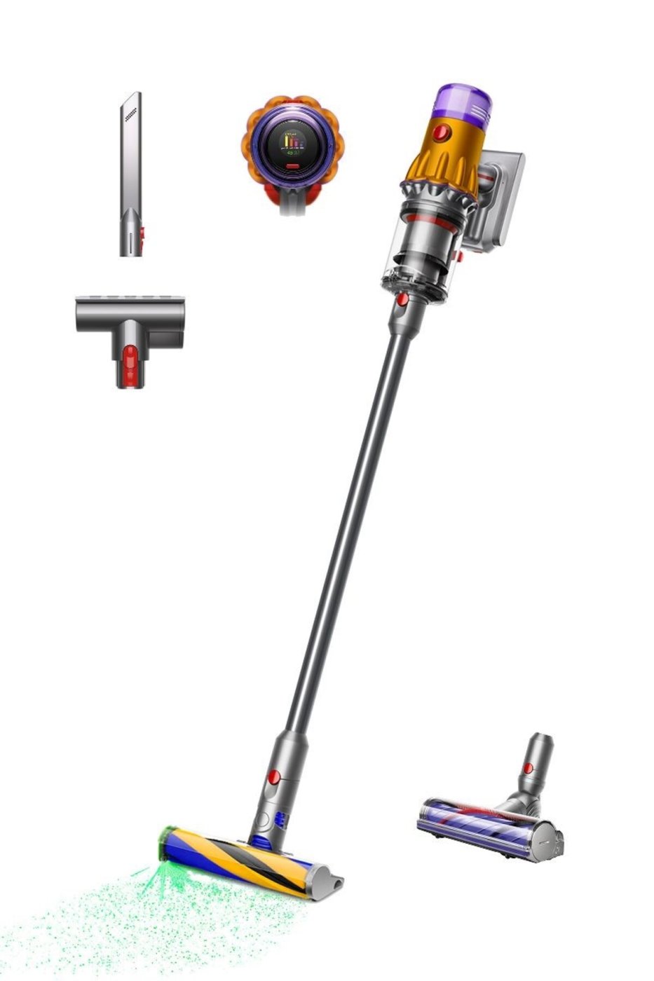 DYSON V12 Detect Slim™ Absolute kablosuz süpürge (Sarı/Nikel)