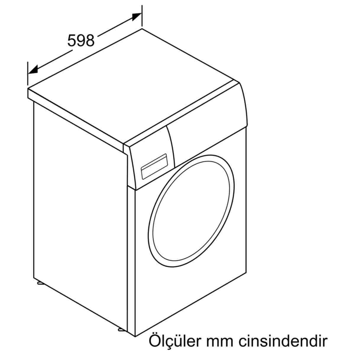 Siemens WG52K2Z0TR iQ500 Çamaşır Makinesi 10 kg 1200 dev./dak., Beyaz - Görsel 6