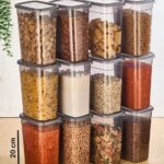 Crystal Ware 12'Li Dikdörtgen Erzak Saklama Kabı 2,2 lt Antrasit F803