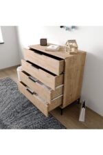 ALONEX HOME ADEN 4 ÇEKMECELİ SEPET ŞİFONYER - Görsel 4