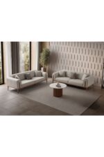 EDSY HOME Riva 3+3 Koltuk Takımı Krem - Görsel 2