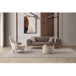 EDSY HOME Rebull 3+1 Koltuk Takımı Kahverengi + Sütlü Kahve