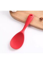 BRE HOME 22 cm ultra sert uçlu silikon pilav kaşığı yüksek ısıya dayanıklı Yanmaz Yapışmaz - Görsel 5