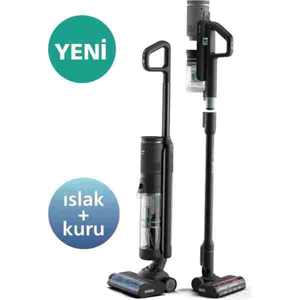 Philips 7000 Serisi AquaTrio Islak&Kuru Kablosuz Dikey Süpürge, AquaSpin Başlık, PowerCyclone Aqua,XW7263/11