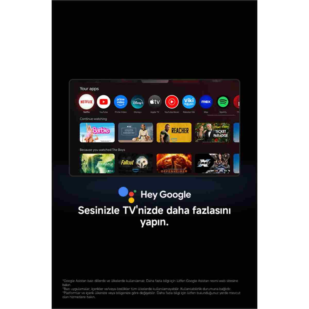 Xiaomi TV A 55 2026 - 55" 140 4K Ultra HD Google Smart 120Hz Game Boost AirPlay Destekli Uydu Alıcılı TV - Görsel 15