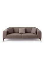 EDSY HOME Regnar 3+3+1+1 Koltuk Takımı Kahverengi - Görsel 8
