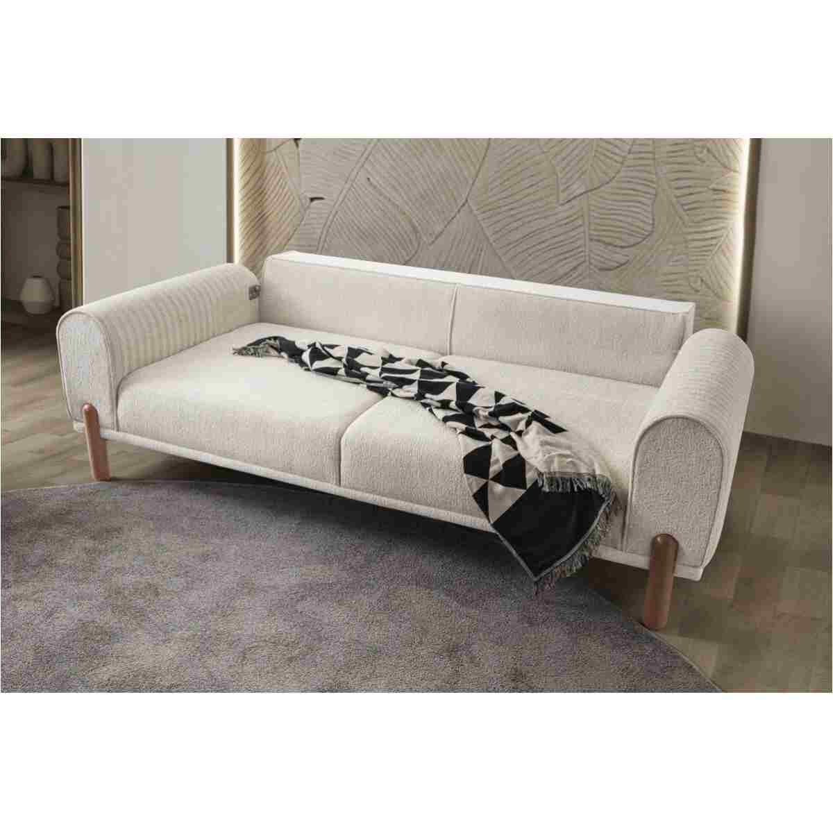 EDSY HOME Armoni 3+3+1+1 Koltuk Takımı Krem - Görsel 4