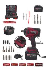 DAFLONG 21V PROFESYONEL 15 PİLLİ KÖMÜRSÜZ 1/2 1600NM TORKLU SOMUN SIKMA MAKİNASI -DFL-37E - Görsel 8