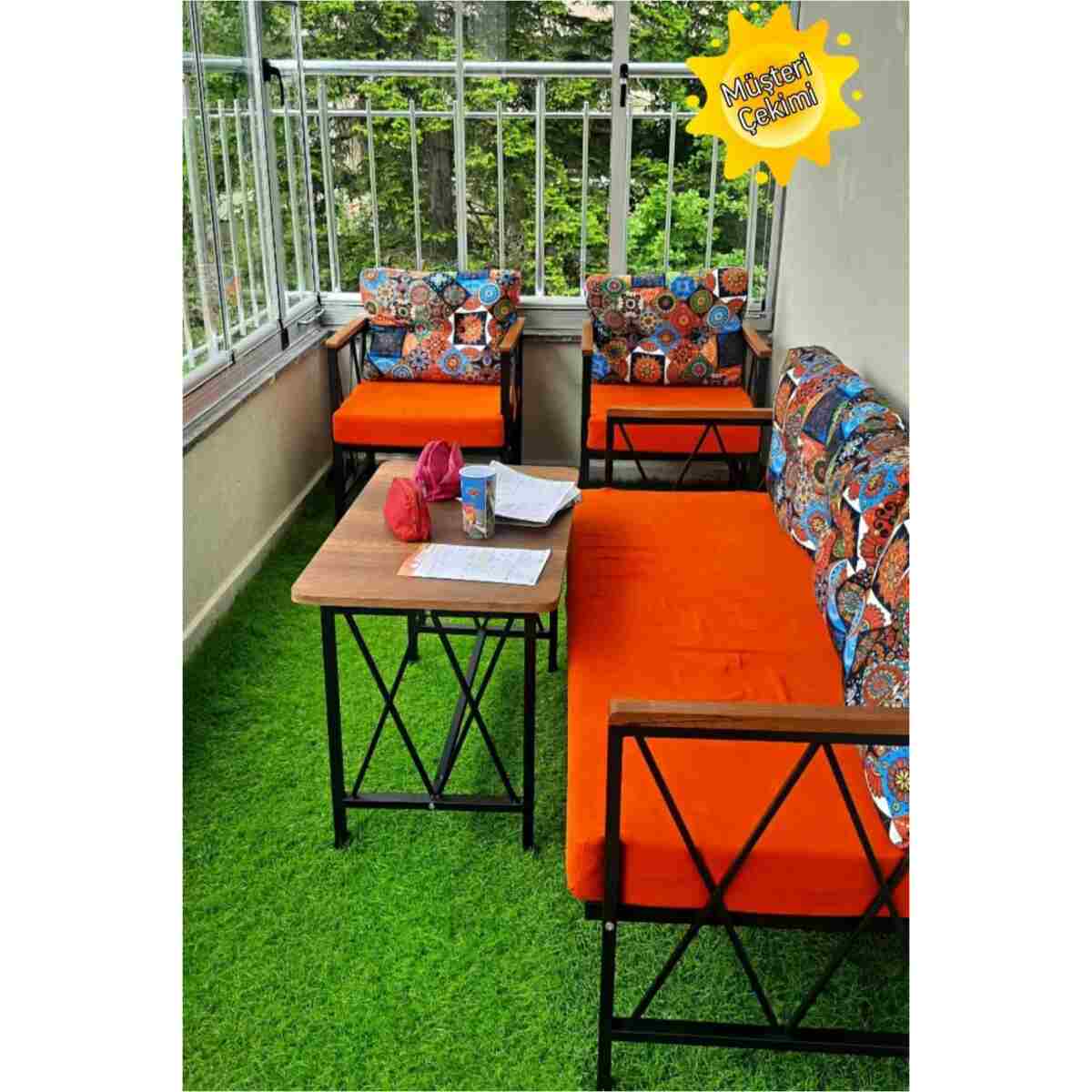Sosyal Medya Dekorasyon Balkon, Cafe, Ofis, Bahçe Mobilyası, Masa Sandalye, Kanepe Koltuk Takımı, 3 1 1 - Görsel 2
