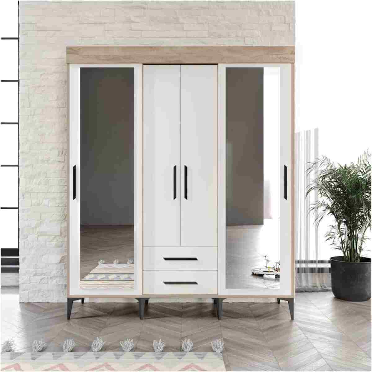 Afilli Ildır Gardrop Ve Çalışma Masası Tamamı Mdf 2 Parça - Görsel 5