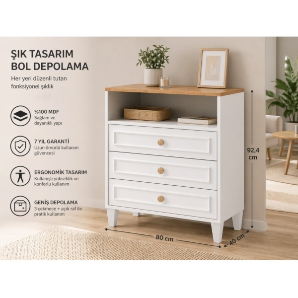 VENATTO Smart Şifonyer (%100MDF)