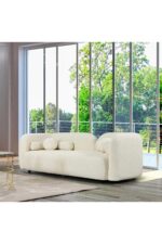 Bilgin Design Luna Koltuk Takımı 3 3 1 1 Açık Bej - Turuncu - Görsel 5