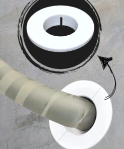MTD Plus Klima Borusu Delik Kapatma Dekoratif Boru Kapağı Plastik Çap 11 cm