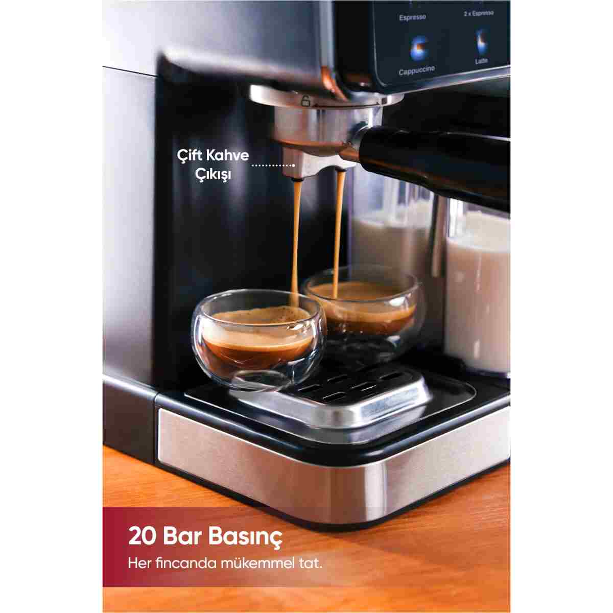Sinbo Kapsül Ve Kuru Kahve Aparatlı Süt Köprütücülü 1.5l 20 Bar Profesyonel Espresso Makinesi - Scm 2996 - Görsel 11