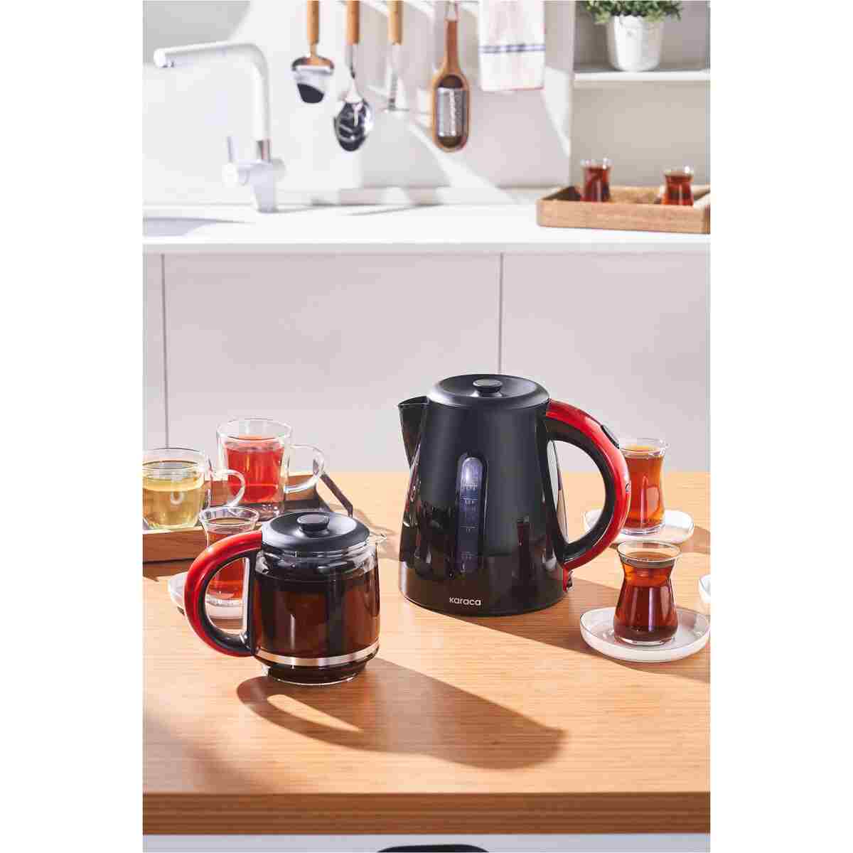 Karaca Enerji Tasarruflu Kettle Çay Makinesi 1501 Redgold - Görsel 3