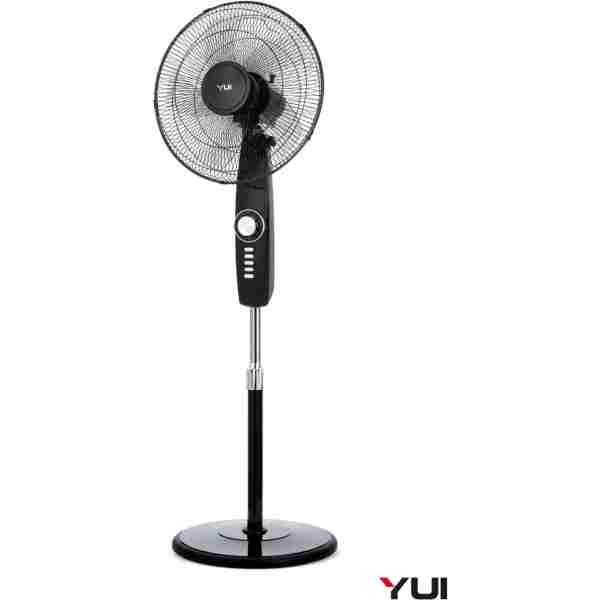 Yui F49 Siyah 16 Inç 50W 4 Kademe 5 Pervane Döner Başlıklı Vantilatör