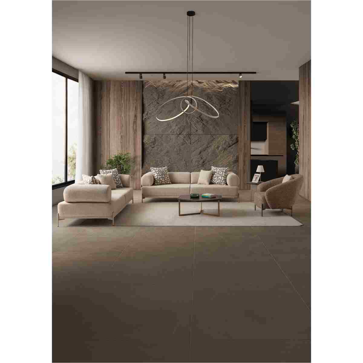 indes home Mokka 3+3+1 Koltuk Takımı Krem Renk - Görsel 3