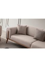 EDSY HOME Riva 3+1 Koltuk Takımı Sütlü Kahve - Görsel 6