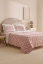 Karaca Home Celerina Pembe %100 Pamuk Çift Kişilik Fitted Nevresim Takımı - Görsel 10
