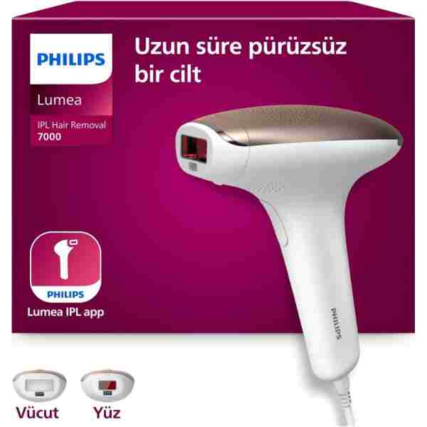 Philips Lumea 7000 Serisi SC1997/00 IPL Tüy Alma,Vücut ve Yüz için 2 Başlık,Çanta