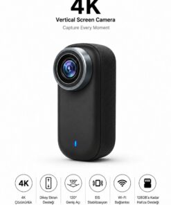 Weskam 4K Ultra HD Mini Aksiyon Kamerası | Taşınabilir, Wi-Fi, Geniş Açı Lens