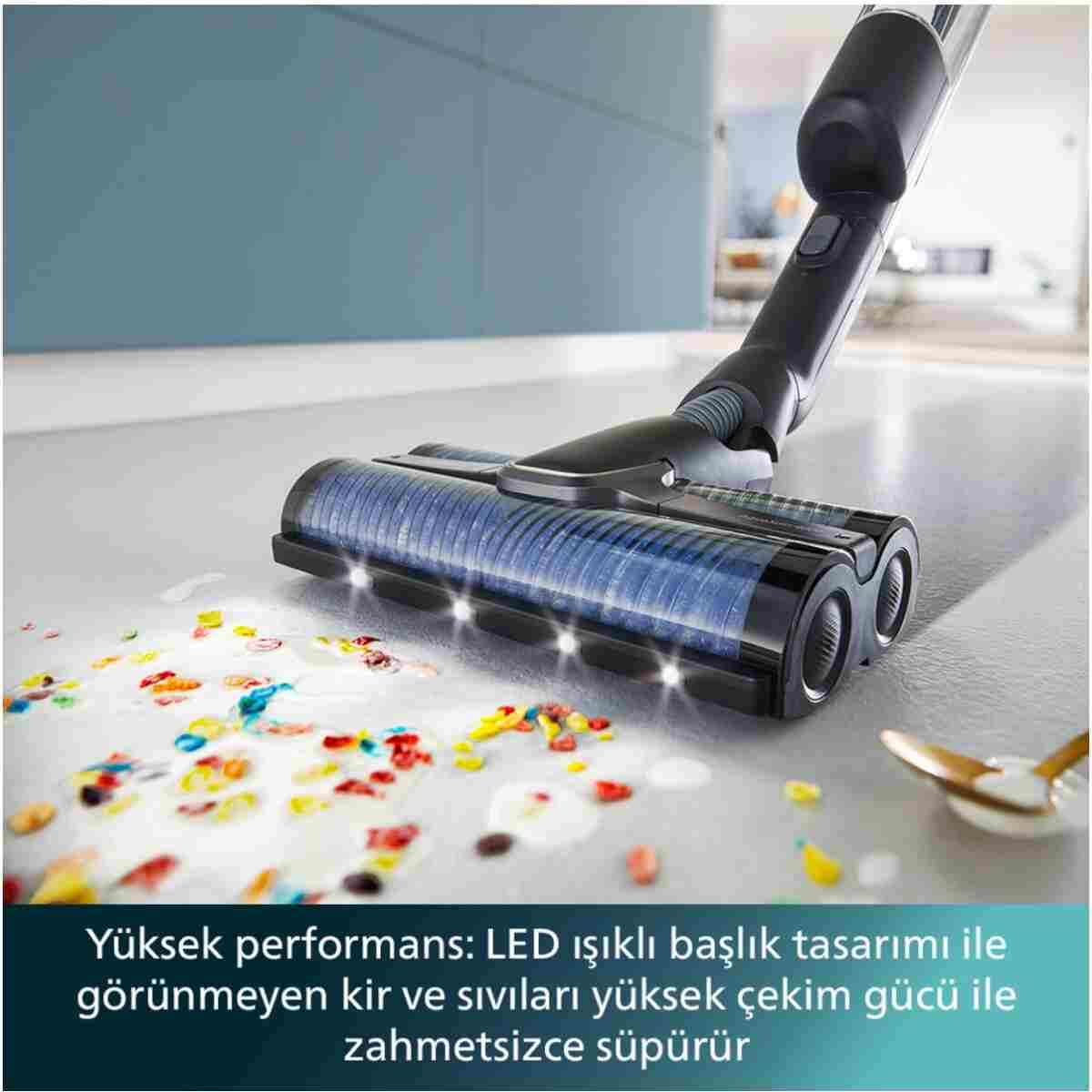 Philips 9000 Serisi AquaTrio Islak&Kuru Süpürge, Otomatik Temizleme, AquaSpin, PowerCyclone Aqua, XW9463/11 - Görsel 6