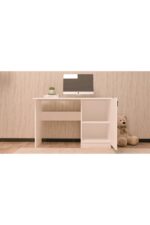 Ninnimo 4 Parçalı Beyaz Mdf Yaşam Genç Odası Takımı (karyola 90x190, Gardırop, Kitaplık Ve Çalışma Masası) - Görsel 7